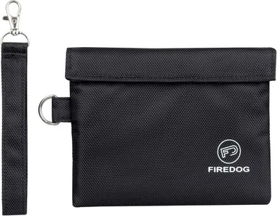 FIREDOG Geruchsdichte Tasche, Carbon-gefüttert, geruchsdichte Tasche, 17,8 x 15,2 cm,