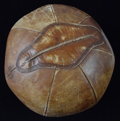 1920's - 30's A.G. Spalding & Bros. Leather Medicine Ball