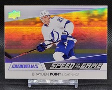 2021-22 Upper Deck Credentials Speed of the Game Brayden Point #SG6
