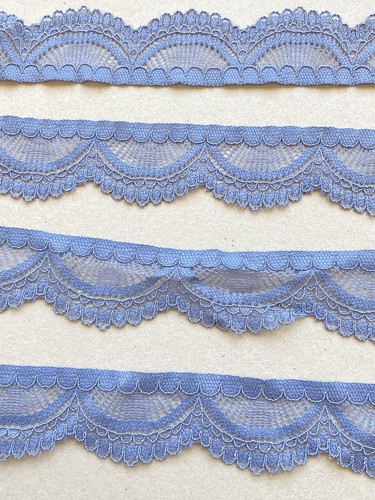 3 Yards Stretch Gray Lace Trim for DIY Sewing/Crafts/Lingerie/1" Wide - Picture 2 of 17