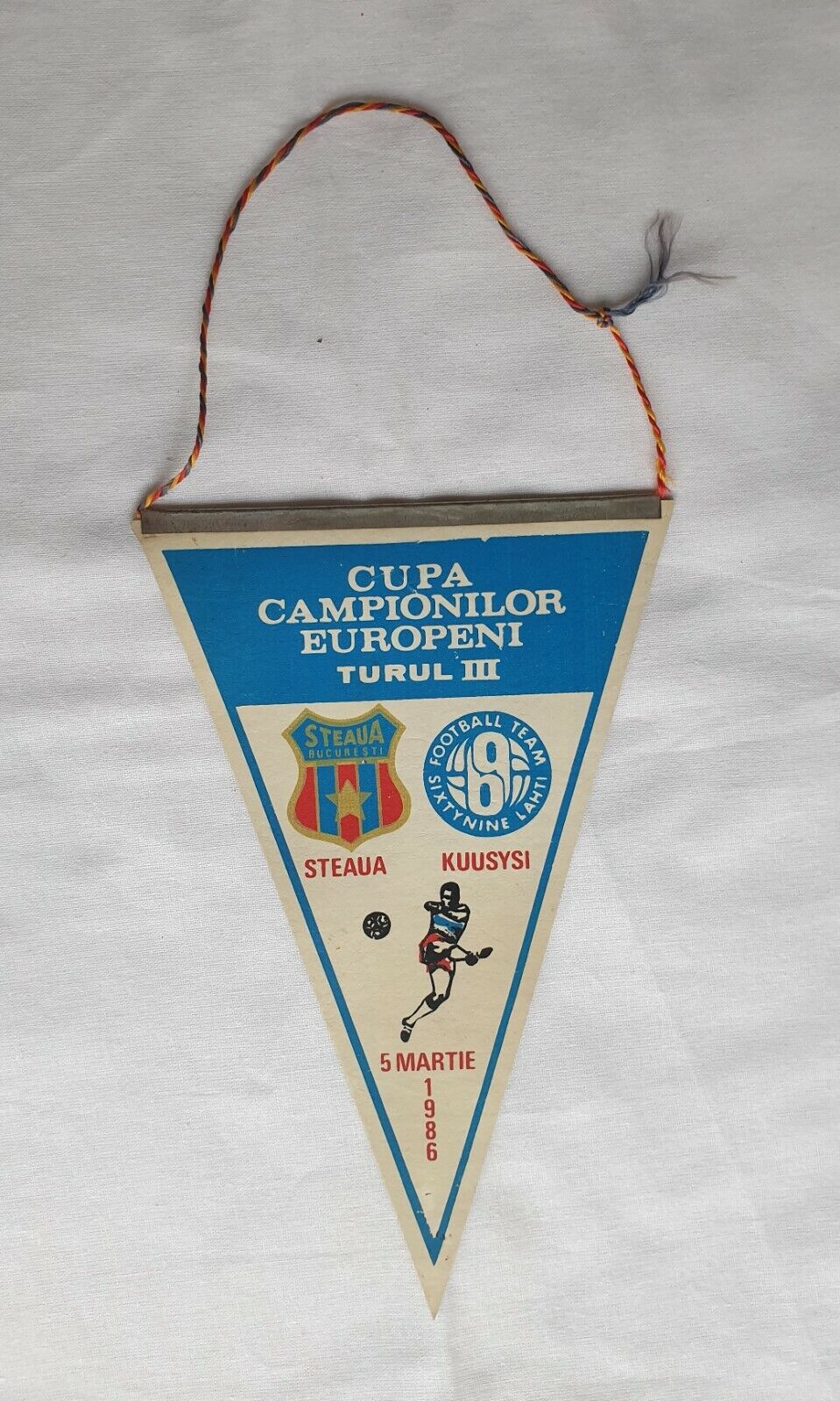 Romania football European Champions Cup 1986 Steaua Bucuresti & Kuusysi  Lahti #2