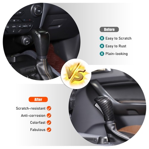 Shifter head Side cover For Ford Everest / Ranger T6/T7 2015-2018 Carbon Style - Picture 19 of 20