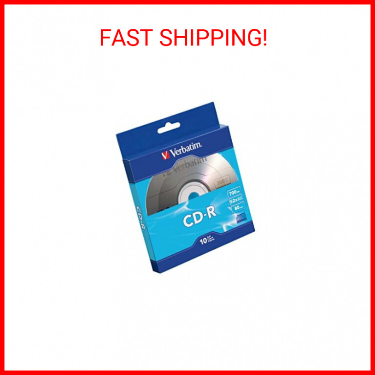 Verbatim CD-R Blank Discs 700MB 80-Minutes 52X Recordable Disc for