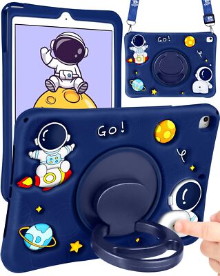 iPad 6th Generation/iPad Air 2/Pro 9.7 Inch Case Astronaut Cover 3D