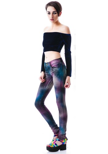 WILDFOX Couture Marianne Heaven Mid-Rise Skinny Jeans Stretch Denim Pants Cosmic - Picture 11 of 11