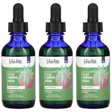 Life-flo, (3 Pack) Liquid Iodine Plus, 2 fl oz (59 ml)