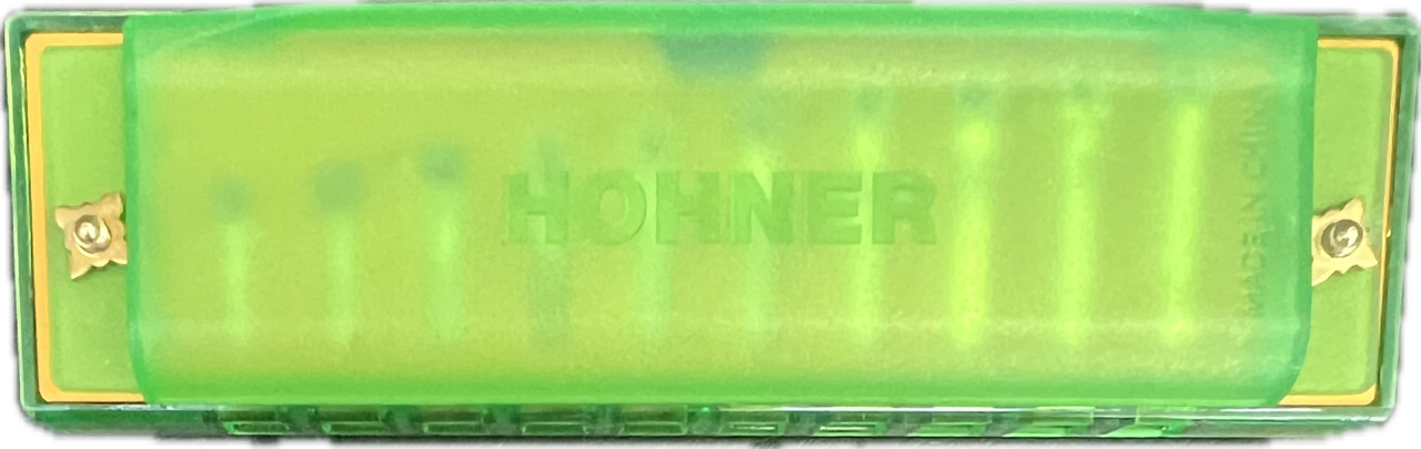 Ярко-зеленая диатоническая губная гармоника Hohner Kids с 10 отверстиями - Тональность C 1990₽
