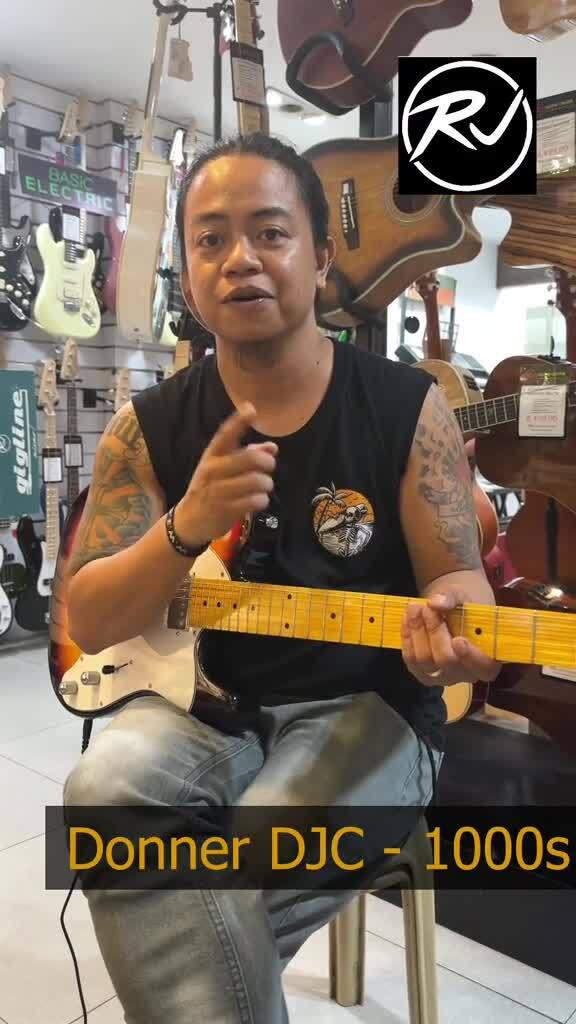 Donner DJC-1000 Tele Jazz Electric Guitar For Sale With Gig Bag