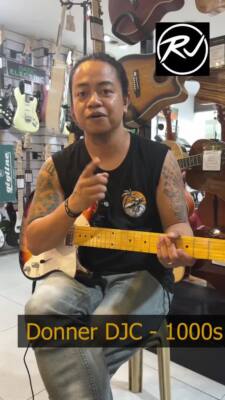 Donner DJC-1000 Tele Jazz Electric Guitar For Sale With Gig Bag