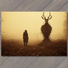 Art Print Kids Weird Creepy Vibe Idol Cult Strange Unusual Field Alone Scary