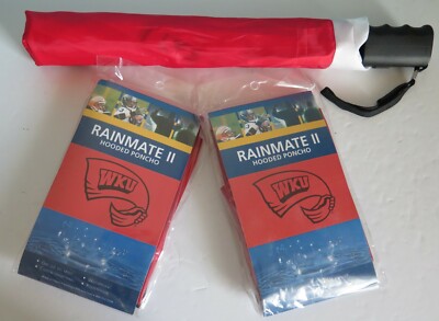 WKU HILLTOPPERS 42'' FOLDING UMBRELLA & TWO HOODED PONCHOS FROM SEVEN SONS