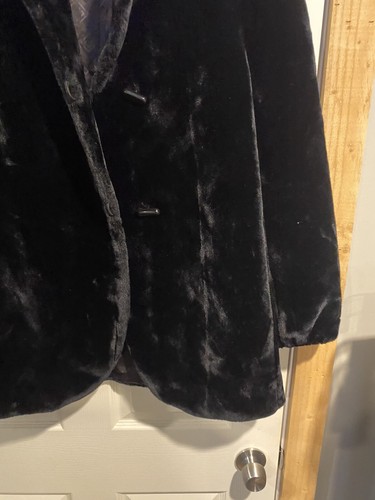 Vintage Black Borgazia Faux Fur Women’s Coat Size Large Dubrowsky And Joseph - Picture 4 of 12