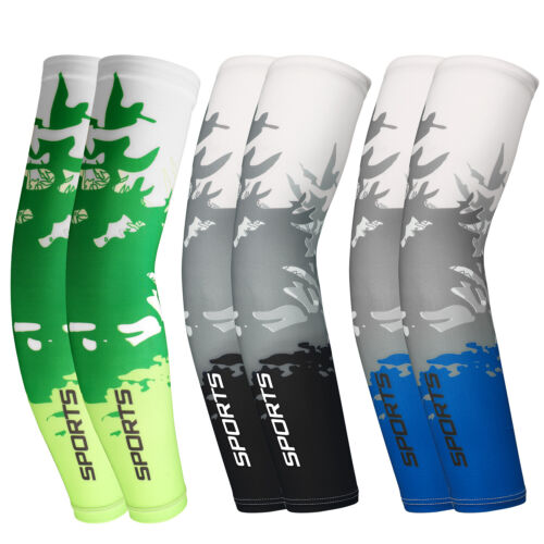 1-5 pares de mangas de brazo de enfriamiento anti-UV protección solar deportes al aire libre unisex adultos - Imagen 6 de 48