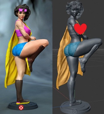Jubilant Fan art 3d printed 14k Resin figure  unpainted unassembled gk female