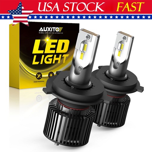 AUXITO High Low Beam 9003 H4 LED Headlight Fog Bulbs Kit 50W 16000LM 6000K White - Imagen 17 de 17
