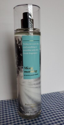 BATH & BODY WORKS MISTY MORNING WHITE AMBER FINE FRAGRANCE MIST SPRAY 8 FL OZ 