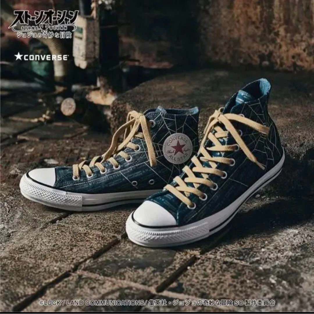 JoJo&#039;s Bizarre Adventure Stone Ocean Jolen model CONVERSE Shoes US8.5 SH-1 |