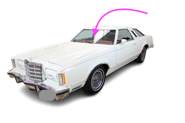 Fits 1972-1979 Ford Torino, Mercury Montego 4D Sedan Front Fits 1972-1979 Ford Torino, Mercury Montego 4D Sedan Front