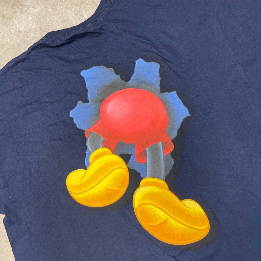 Mickey Mouse T-Shirt Mens Disney Y2K Graphic Short Sleeve Tee, Navy Large image 10