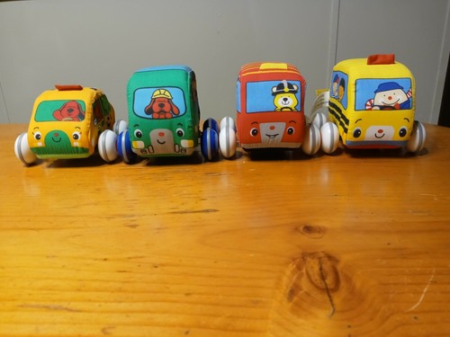 Melissa & Doug K's Kids Soft Cloth Pull Back Cars Toddler Toys SET OF Four | eBay