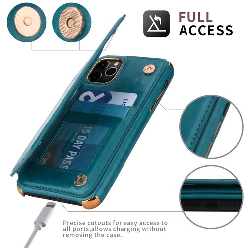 Magnetic Leather Wallet Case Card Slot Flip Cover for iPhone 11 Pro Max/Xs/Xr/8+ - Picture 42 of 73