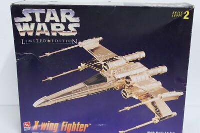 AMT ERTL Star Wars Kit X-Wing Fighter Limited Edition Gold Tone