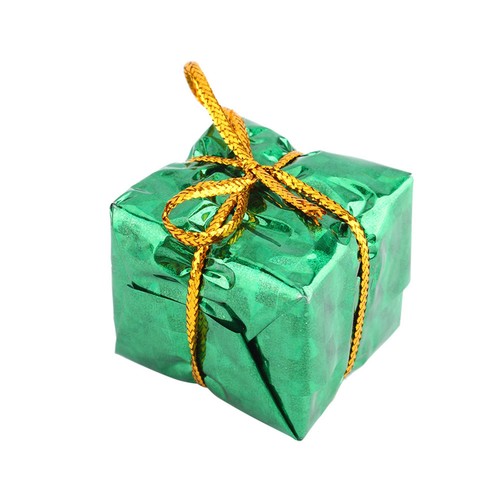 12 Stck. Miniatur Geschenkboxen verschiedene niedliche glänzende Folie bunt quadratisch klein USA - Bild 10 von 12
