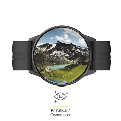Dipos Pellicola Protettiva Per Lytimes 1,3'' Smartwatch - 2 Pezzi, Cristallo, Made In Germany