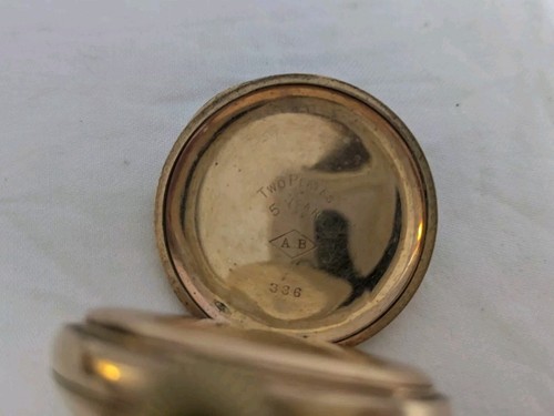 Antique Waltham Pocket Watch Seaside Gold Plated Model 1890 8404602 - Picture 5 of 8