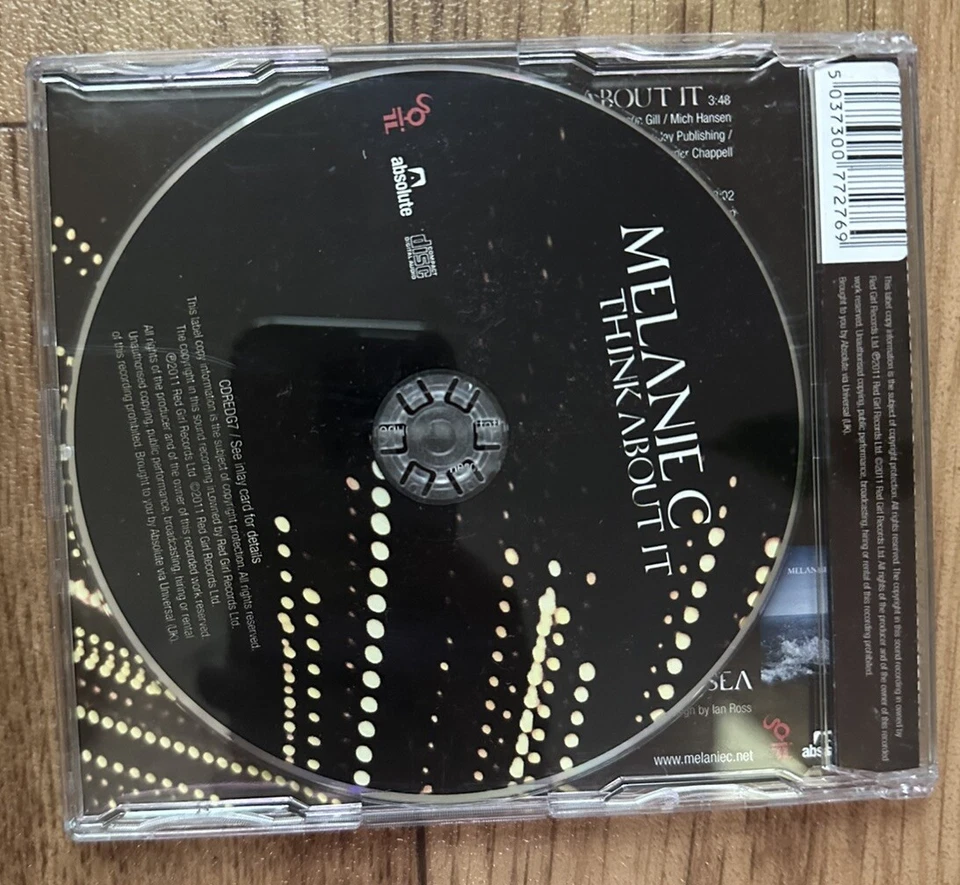 Melanie C Think About It RARE Import Limited Edition CD Single 4 Tracks Remix Foto 3 de 3