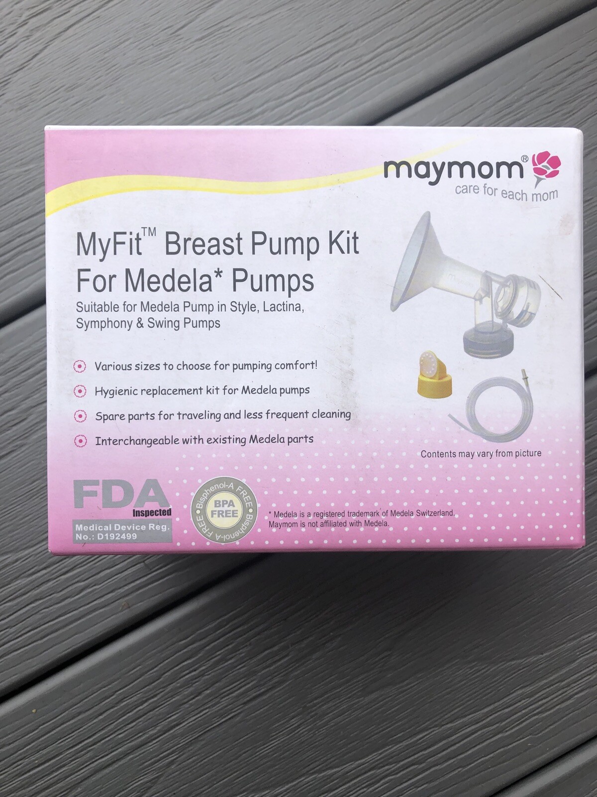 Maymom MyFit Breast Pump Replacement Kit for Medela Pumps 25mm. M001