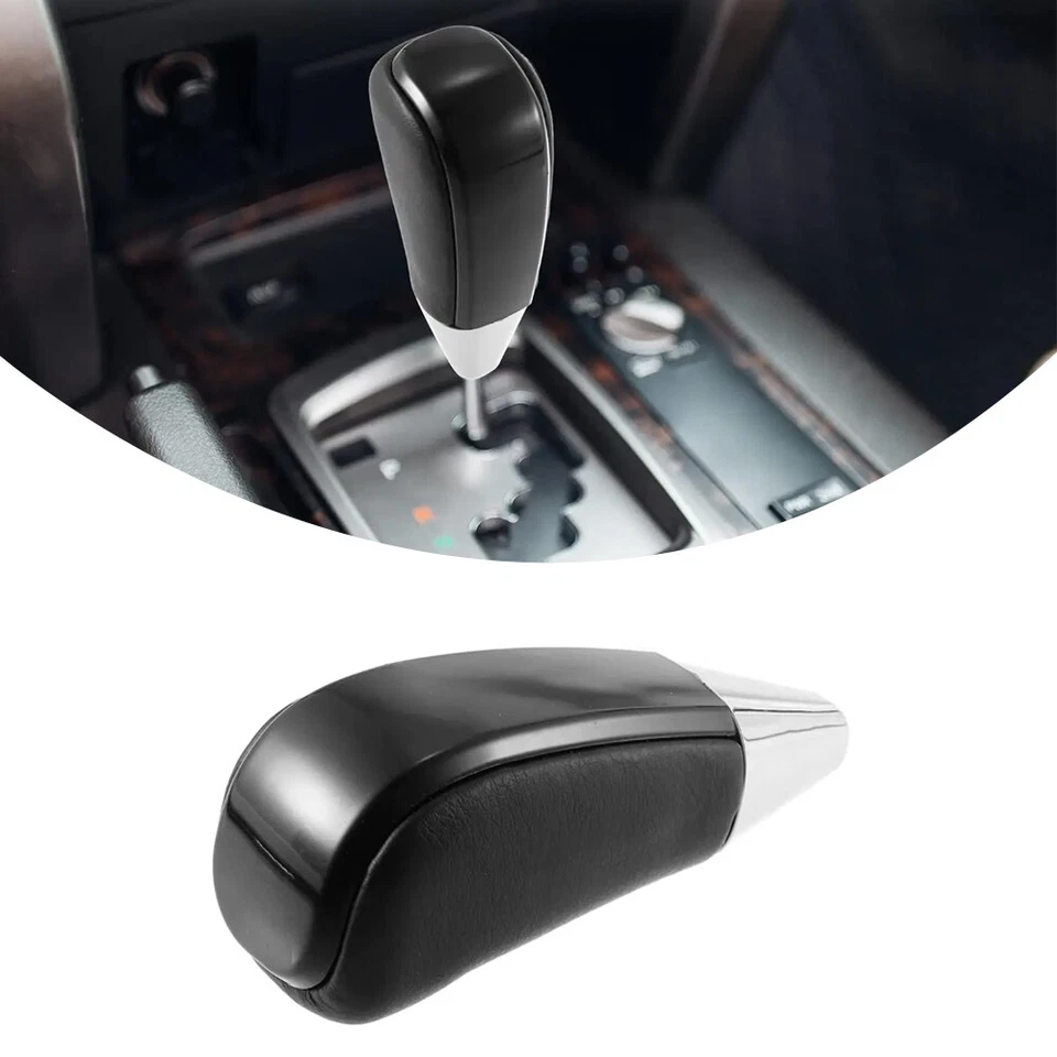 Palanca de cambios automática cuero negro para Lexus RX330 RX350 RX400h LX470 Foto 2 de 4