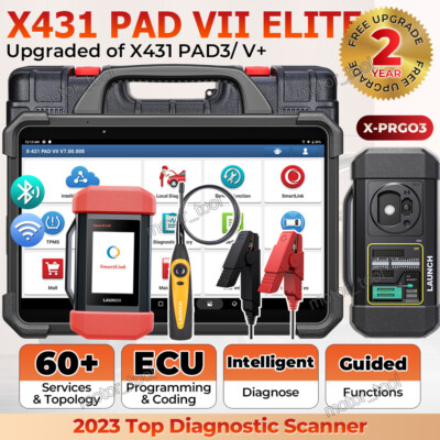 LAUNCH X431 PAD VII X-PROG3 Car Diagnostic Scanner Key Coding J2534 Programming