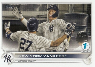 ANDREW JUDGE GERRIT COLE YANKEES TEAM TOPPS FIRST 1ST EDITION BASE #121 2022 22