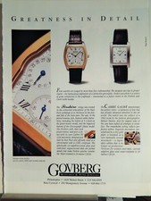 PAUL PICOT FIRSHIRE & CARRE GALBE OTTIMI OROLOGI VINTAGE 1996 PUBBLICITÀ
