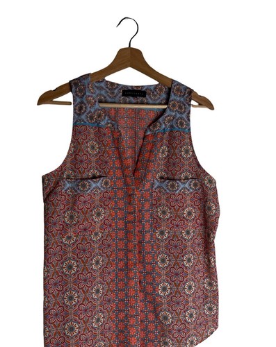Sanctuary Clothing Damen ärmelloses Oberteil mit Medaillon-Print Mehrfarbig L - Bild 2 von 8