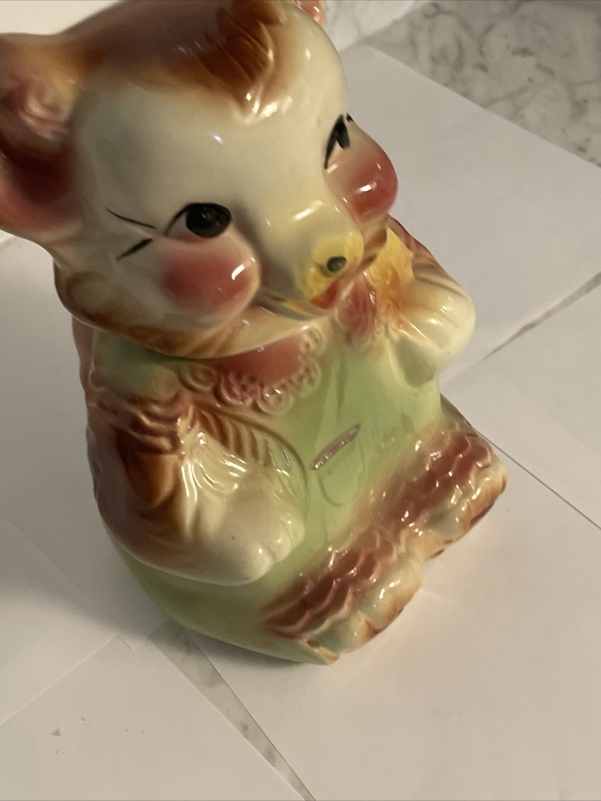 Vintage American Bisque Company Bear Ceramic Cookie Jar USA eBay