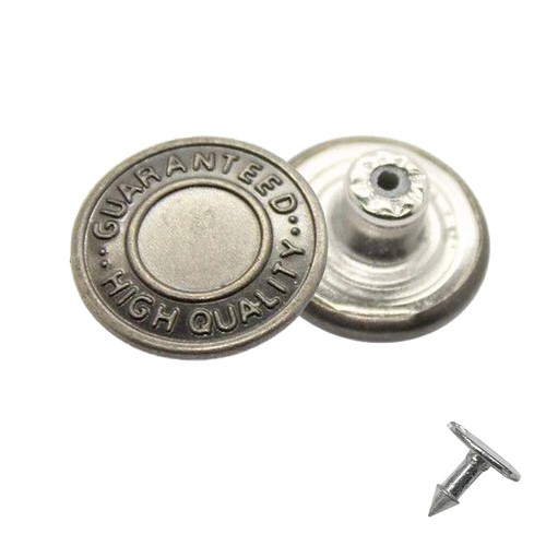 14/17mm Denim Replacement Jeans Buttons with Pins for Jacket Coats Handbags - Picture 39 of 39