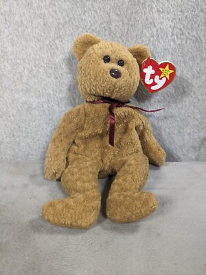 Ty Beanie Babies Curly The Bear Plush Toy With Tag