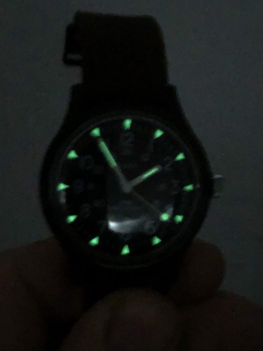 Vintage Timex Mechanical Military Field Watch 35mm Luminous Hands/Markers Runs - Picture 19 of 24