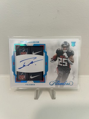 2022 Panini Flawless Tyler Allgeier Rookie Patch Auto Dual Laundry Tag #1/1 