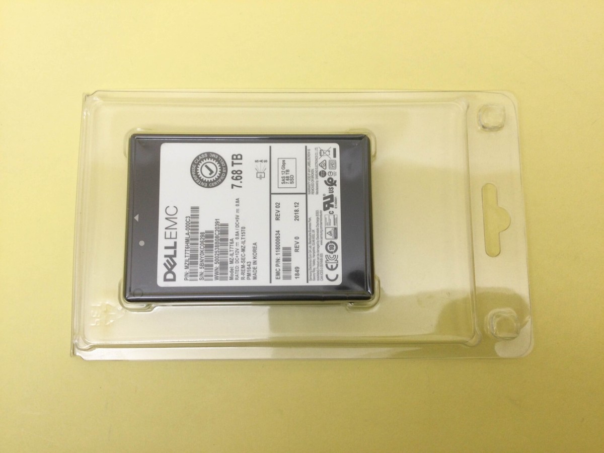 Samsung MZILT7T6HMLA P1643 7.68TB SAS 12Gbps RI 2.5in SSD for sale