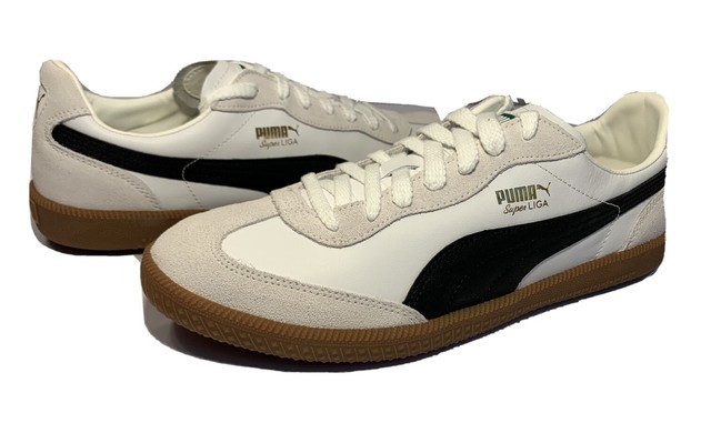 PUMA Super Liga OG Sneaker, White Black Team Gold,size 10 M US | eBay