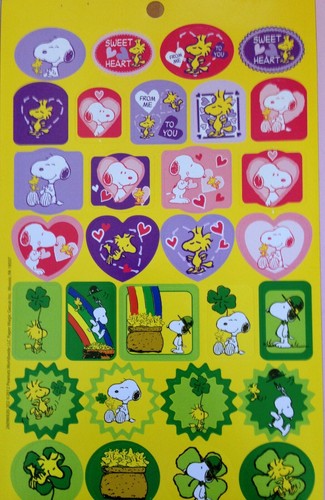 SNOOPY Peanuts Gang 4 Sheets Holiday Seasons Christmas Halloween Spring Fall - Picture 4 of 5