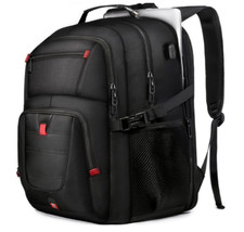 50L XL Travel Backpack, 17 inch Laptop Backpack USB Port for Men, College School
