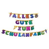 SchuleinfüHrung Girlande Alles Gute Zum Schulanfang Deko Einschulung Schulbeginn