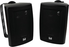 High-Performance 4" 3-Way Indoor/Outdoor Speakers with Powerful Bass - Pair