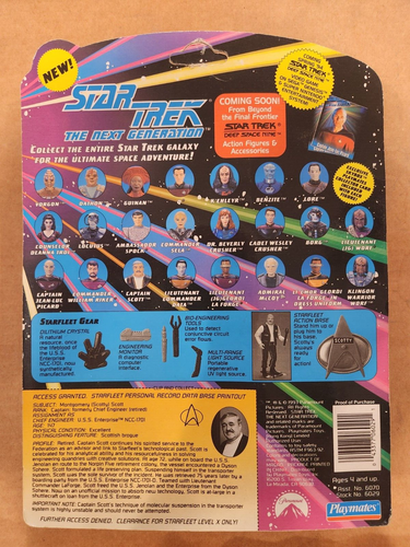 1994 Captain Scott TNG Star Trek The Next Generation Playmates Toys - Picture 2 of 2