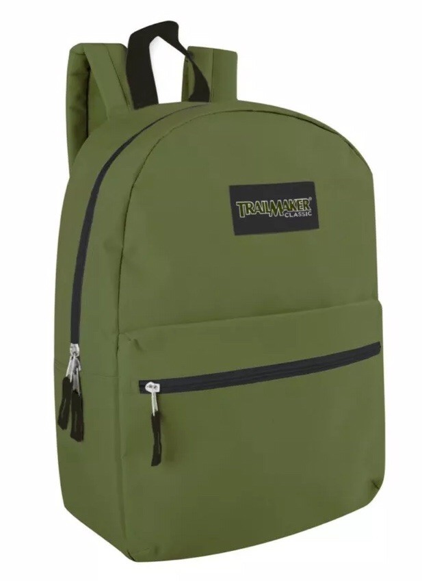 Trail maker (24 Pack) Classic 17 Inch Backpacks in Bulk Wholesale Back Packs for Boys and Girls (Multi Assorted 12 colors Pack) Trail maker (24 Pack) Classic 17 Inch Backpacks in Bulk Wholesale Back Packs for Boys and Girls (Multi Assorted 12 colors Pack)