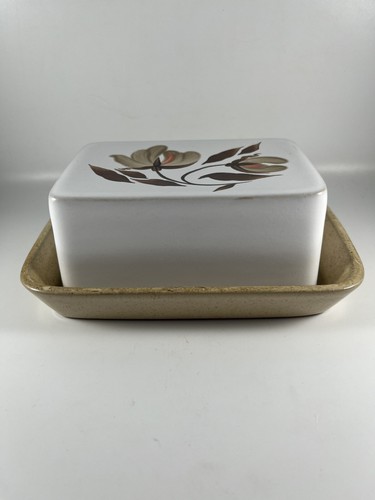 Denby Windflower Stoneware Lidded Butter Dish - Picture 2 of 4